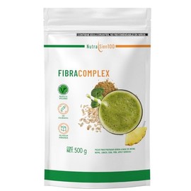 Nutrasien100 Fibracomplex Polvo de Fibra Natural Sabor Piña Vegano 500 g 33 porciones