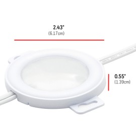 UltraPro LED Puck Lights, 3 Pucks, Under Cabinet Lighting, 2700K Warm White, 385 Lumens, Kitchen, Counter, Plug-in, Wired, Pre-Linked, 45415