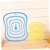 Mikinona 4pcs Non Slip Resin Cutting Board Transparent Frosted Chopping