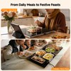 FEPPO Electric Warming Tray with Independent Temp & Timer Control,