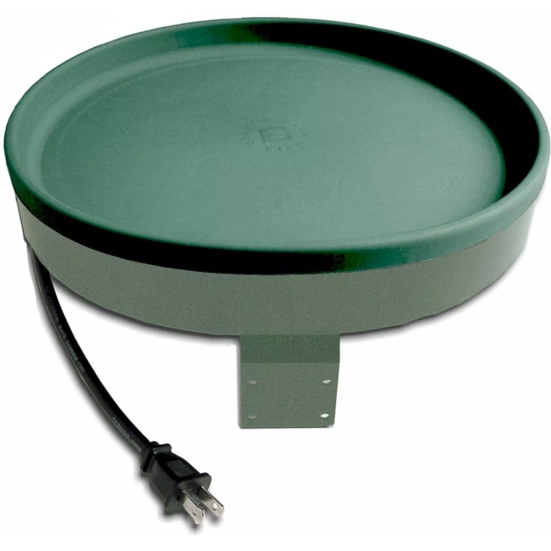 Farm Innovators Model GBD-75 3-In-1 Heated Birdbath, 75-Watt, Green