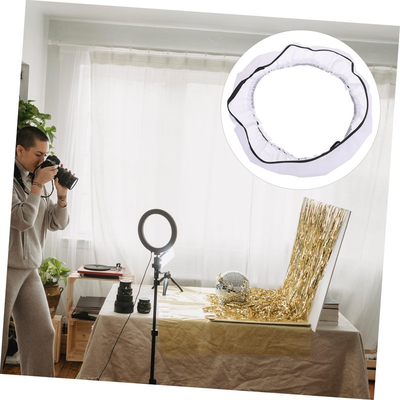 Operitacx Faltbarer Ring Blitzdiffusor für Fotografie Video Weicher Lichtdiffusor für