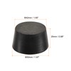 sourcing map Rubber Tapered Plug 42mm to 50mm Solid Test
