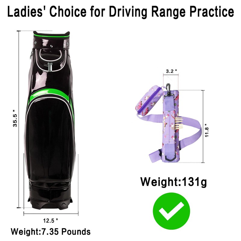 Golf Club Bag Sunday Mini Carry for Men Women Kids