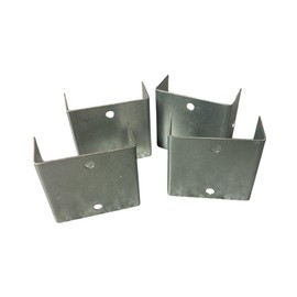 Fence Panel Security U-Clips Galvanised Anti-Rattle Fence Brackets Size of 44mm & 51mm Ideal for Fixing Fence Panels Heavy Duty Timber Trellis Pack Size of 4, 8 or 12 U Clip Brackets (8, 44mm)