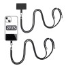 Feawiai 2pzs Correa Para Celular De Cuerpo Cruzado Ajustable Negro