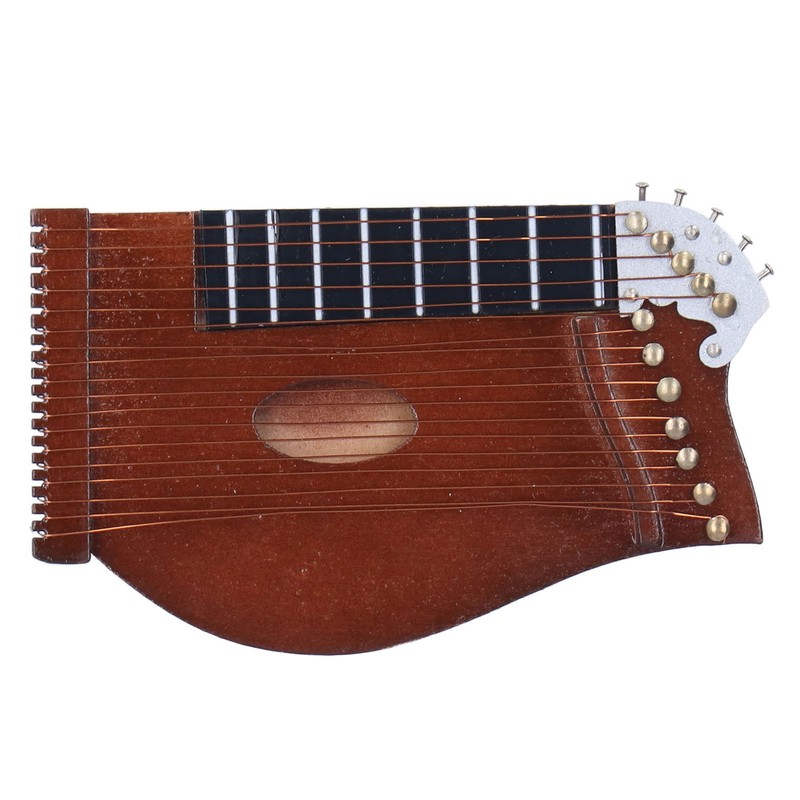 Guzheng Model Wooden Miniature Guzheng Musical Instrument Model Display for