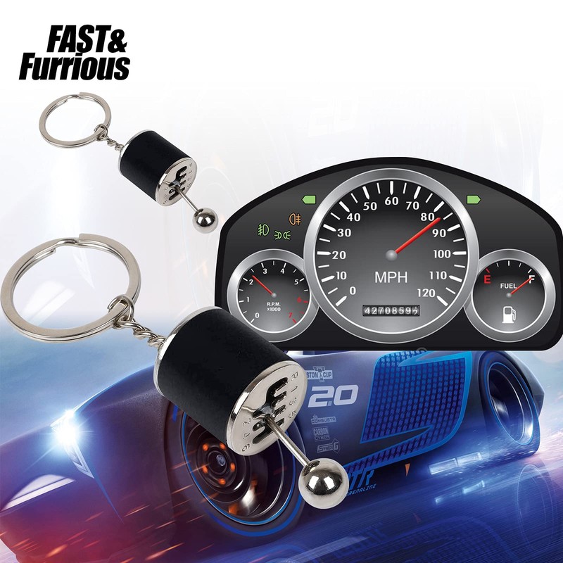 Auto Shifter Keychain，Car Shifter Keyring, Creative Auto Gear Shifter Model