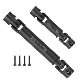 MOHERO 2Pcs RC Drive Shaft Steel Front Rear Center Shaft for TRX4M High Trail K10 F150 1/18 RC Car Upgrade Part