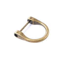 Bobeey 8pcs 3/4 inch D-Rings Horseshoe Shape U Shape D Rings Screw in Shackle Horseshoe Shape D Ring Replacement Purse Accessories Keychain BBC6 (3/4'', Antique Bronze) …