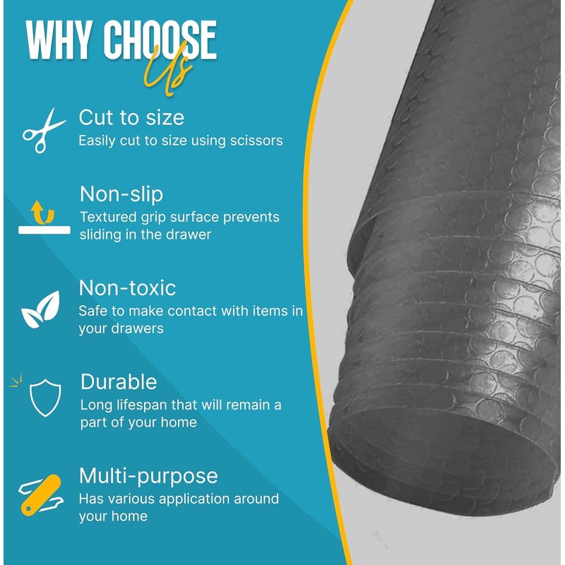 Linda's Essentials Kitchen Drawer Liners (30 x 200 cm) -