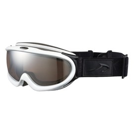 AXE AX888-WMD Goggles, Double Lens, Skiing, Snowboarding, Snow Goggles, Compatible with Large Glasses, 2019-20 Model, WT (Shiny White)