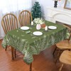 Spring Tablecloth 60x84 Inch Rectangular, Wild Fern Table Cover Green