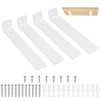 Pack of 4 Shelf Brackets, White, 250 mm Shelf Wall