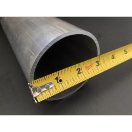 Holen Aluminum 3" OD x 2-3/4" ID x 48” x 1/8" Wall 6061 Aluminum Round Tube 3"OD x .125 wall