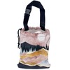 NHNXHWIA Pink Mountain Car Trash Bag,Full Moon Hanging Drawstring Car