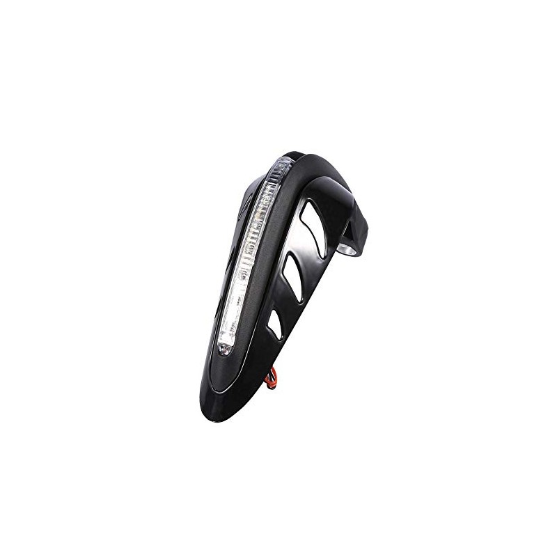 KIMISS Protector para manillar de moto, con luces LED, universal,