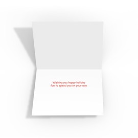 Stonehouse Collection | Speedboat Christmas Card | Boating Holiday Cards | Boat Ride with Santa and Reindeer (Speedboat Santa)