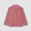 JAJU [JAJU/자주] 여 플란넬 파자마 세트_다크레드 [JAJU] Women's Flannel Pajama