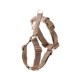 monchéri Monchéri [Cotton-Like Harness] Dog Harness, Small Dog (S/Mocha) Size Adjustable, One-Touch, For Dog Walks and Outings