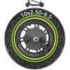 Felixstory 10x2.50-6.5 Solid Wheel, 10 Inch 60/70-6.5 Tubeless Tire with