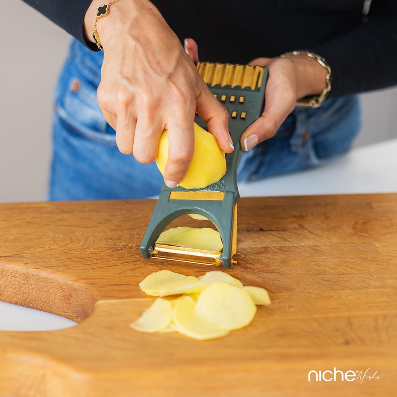 7-in-1 Multi-Function Kitchen Tool – Vegetable Peeler, Grater, Slicer, and