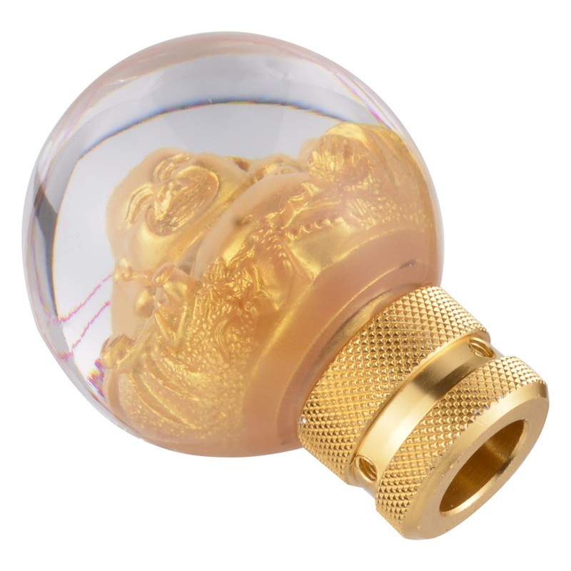 Padaodao Resin Lucky Shift Stick Handle Knob Crystal Round Gear