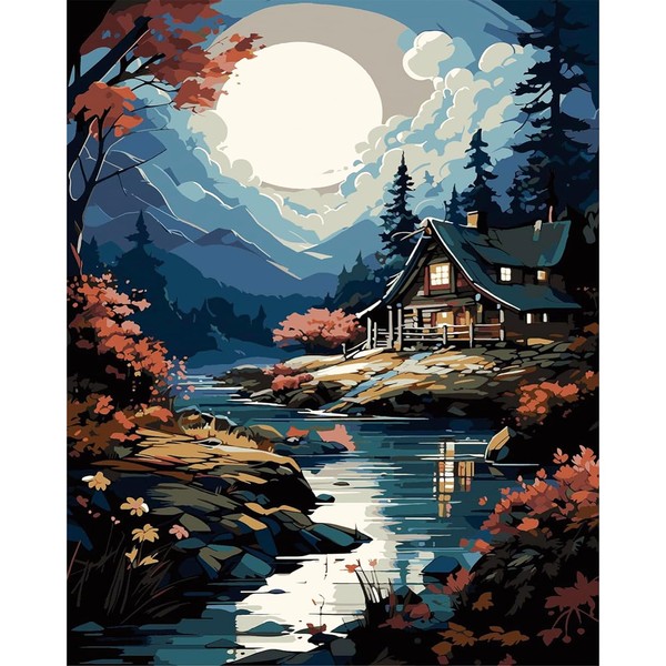 YALKIN Paint by Number for Adult Kits, DIY Oil Acrylic