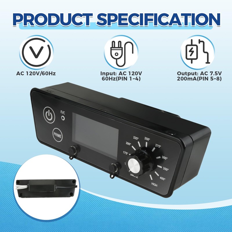 MOOTVGOO Digital Thermostat Controller Kit Replacement for Pit BOSS 3/4/5/7