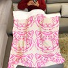 SXCHEN 60"x80" Blankets Plush Sofa Bed Throw Pink Tiger