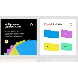 Qualikus CLOSEOUT SALE! QUALIKUS Swedish Dish Cloth 10 Pack Reusable Eco-Friendly Towels