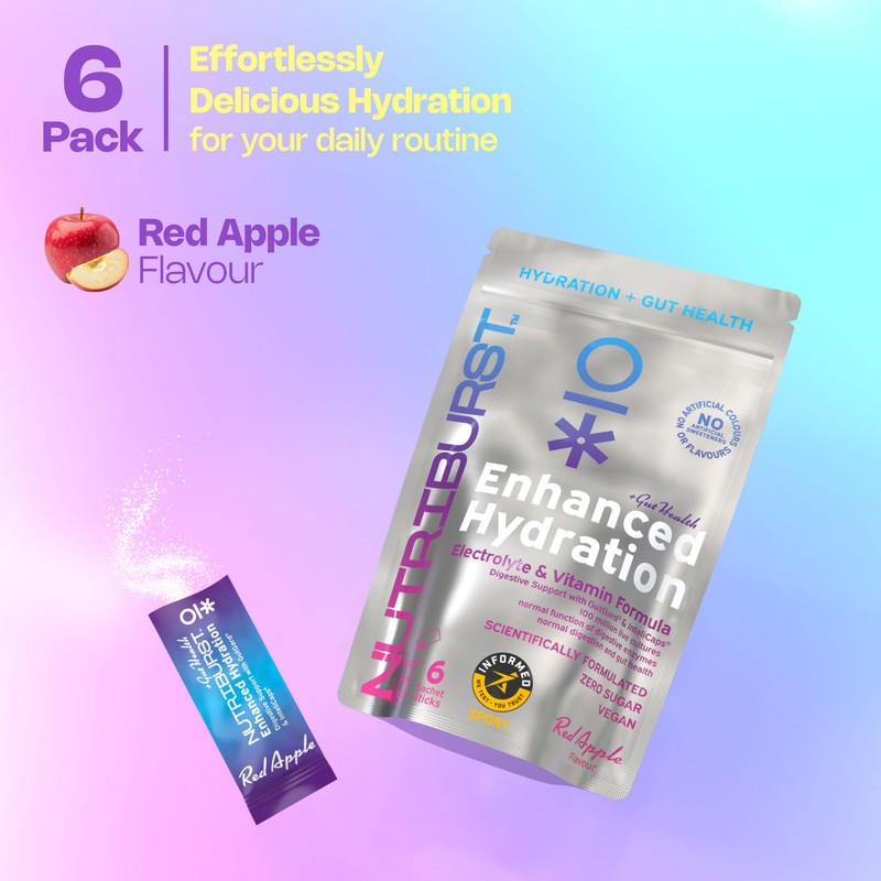 Nutriburst - Enhanced Hydration + Gut Health - Electrolytes +