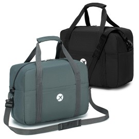 BAGZY 2X Cabin Bag 40x30x20 Underseat Cabin Bag, Large Foldable Duffel Bag Nylon Holdall Hand Luggage Case Carry on Luggage Flight Bag Baggage Organiser Storage