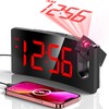 GOLOZA Projection Alarm Clock, Digital Clock with Modern Curved Design