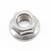 Tuercas de brida M12, 10 piezas M12 dentadas hexagonales de
