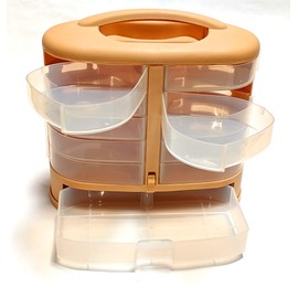 Eleven Translucent Drawer Portable and Sturdy Storage and Organization Cabinet/Box, for Home, Office or Sewing Room. Use for Arts, Crafts, Hobby, Beads, Notions, Crayons, Batteries, and Small Parts.