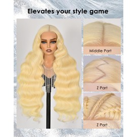 AGJVTKX 613 13x6 Lace Front Wig Human Hair 200 Density Blonde Wig Human Hair 613 Hd Lace Frontal Wigs 13x6 Blonde Body Wave Lace Front Wigs Pre Plucked 22Inch