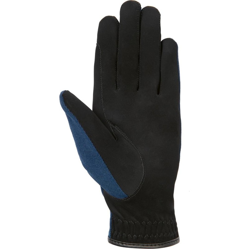 Riding Gloves Professional Nubuck Imitation Leather 9191 Black/Black 8