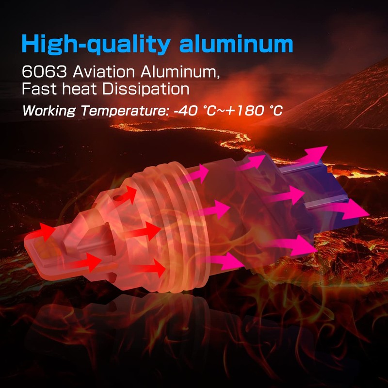 Alla Lighting T20 7440 7443 LED Bulbs, 6000K Xenon White