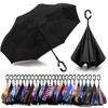 SIEPASA 49/56 Inch Inverted Reverse Upside Down Umbrella, Extra Large