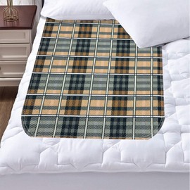 GRUENERDE Washable Waterproof Bed Pads Incontinence Highly Absorbent Durable Reusable Pads Bed Incontinence Bed Pads for Elderly Women or Pets (80 x 91 cm)