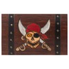 Pirate Skull Chest Medium 5.5 x 3.5 Inch Hand Carved