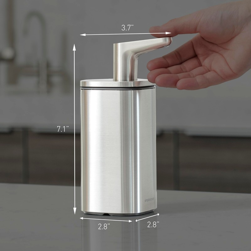simplehuman 10 oz. Pulse Pump, Liquid Soap Dispenser, Drip Free