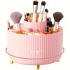 360 Rotating Makeup Organizer-1pc Plastic Cosmetic Storage 5 Compartments Eco-Friendly