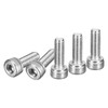 POTRRCIUSUER Hex Head Cap Bolt, Full Thread, 304 Stainless Steel,