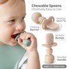 SAMiGO Silicone Baby Spoons Self Feeding 6+ Months - Infant