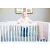 Lulujo Soft Cotton Baby Crib Sheet (Navy Gingham)