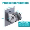 GwernKB Handheld Shower Head Holder with 2 Hanger Hooks,Strong Adhesive&Waterproof