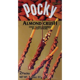 Pocky Chocolate Almond Crush Biscuit By Glico From Japan 12 Sticks