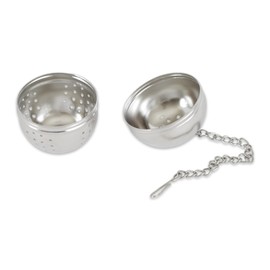 RSVP International Endurance Collection Tea Accessories, Stainless Steel & Dishwasher Safe, Perforated Tea Ball, 1.5" Diameter